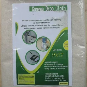 5x18ft Professional 9X12 FT Cotton Canvas Drop Cloth thumbnail-3