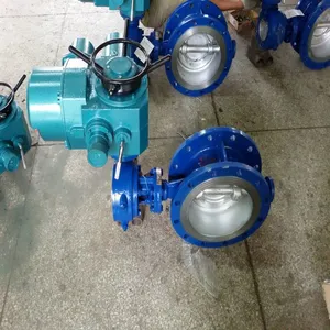 Colorful Ventilation Butterfly Valve With Durable Worm Gear Drive thumbnail-3