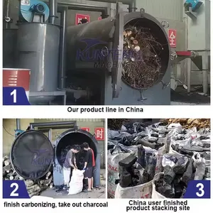 Horizontal Furnace Charcoal Kiln Energy Saving Stove EPC thumbnail-5