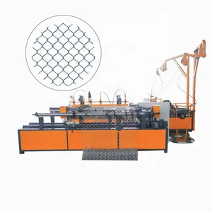 Industrial Chain Link Fence Machine With Galvanized Wire Feed & Cutting System thumbnail-2