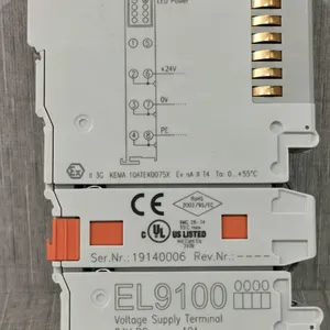 BECKHOFF EL9100 EtherCAT Potential Supply Terminal 24V DC 10A Power Feed Module Original New thumbnail-3