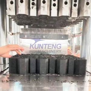 High Prssure Wood Coconut Charcoal Briquette Making Line Hydraulic Press Shisha Briquette Making Machine EPC thumbnail-2