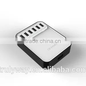 Trulyway 40W 6-USB Port Travel Charger for Most Tablet, Smart Phone Etc thumbnail-4