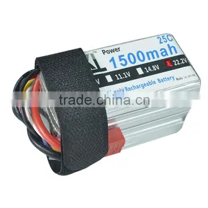 XXL 25C 6S 1500mAh 22.2V Lipo Battery Batteria Akku Packs Accumulators rc Helicopters Toys & Hobbies thumbnail-3