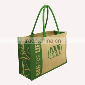 JUTE BAG FOR SHOPPING WITH MY LOGO thumbnail-1