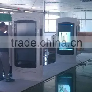 Smart HD Wifi Shopping Mall Supermarket Touch Screen Floor Stand 65 Inch LCD Advertising Kiosk Display thumbnail-4