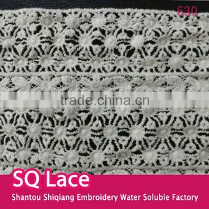 Whole Sale High Quality Embroidery Cotton Lace Fabric thumbnail-1