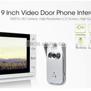 9" Video Door Phone Intercom Doorbell Security 1 Camera 2 Monitors Night Vision thumbnail-1