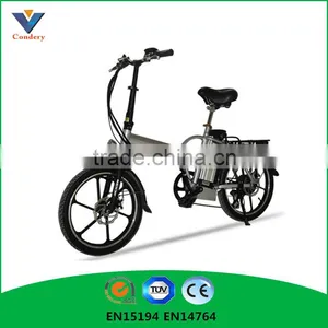 36V 12 Inch 250W Electric Folding Bicycle Electric Bike China EN15194 EN14764 thumbnail-5