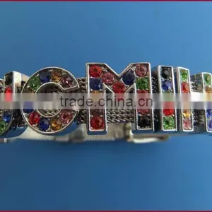 Letters Can be Wear on Steel Mesh Belt 8MM & 10MM Wide Wristband Stainless Steel Bracelet thumbnail-6
