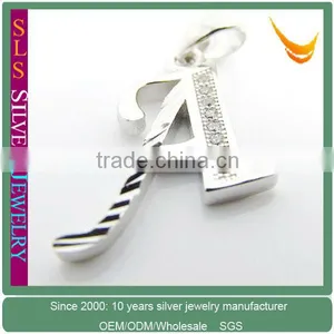 Diamond Letter A Charms Pendant thumbnail-1