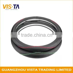 Colorful and Good Selling Leather Car Steering Wheel Cover thumbnail-1