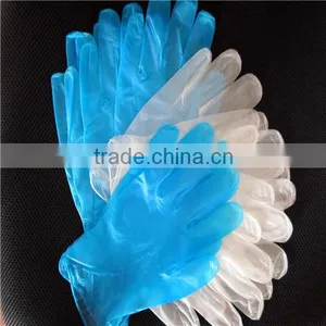 Affordable Clear and Blue Vinyl Disposable Gloves thumbnail-2