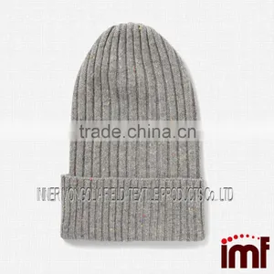 Basic Crochet Ribbed Hat Pattern in Cashmere thumbnail-1