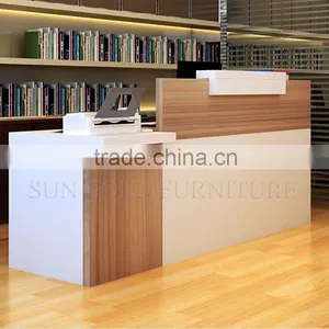 Simple Modern Front Desk Counter Office Reception Counter Design (SZ-RTB019) thumbnail-1