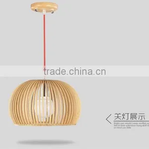2016 New Wood Caged Round Design LED Pendant Lights JK-8005B-01 Wood Pendant Light Round Led Pendant Light thumbnail-6