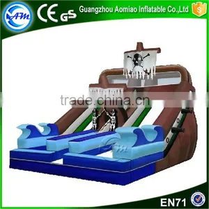 Hot Sale Crazy Game Inflatable Giant Slide,double Inflatable Slide Pool thumbnail-1