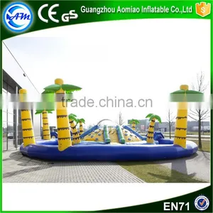 Commercial Amusement Water Park Inflatable Palm Tree Pool Float for Sale thumbnail-2