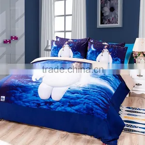 100% Cotton Cartoon Bedding Set, 3 D Cartoon Style 4 PCS thumbnail-1