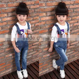 Student Girl Trendy Long Blue Colors Jeans Wholesale Fancy Jeans thumbnail-1