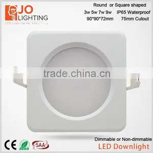 White & Black Square & Round Shape LED Downlight Waterproof LED Light Dimmable Downlight LED thumbnail-1