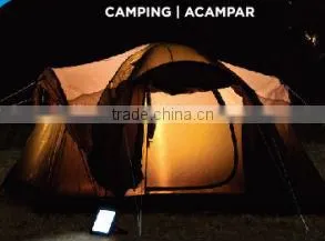 Black Solar LED Camping Light With Charger thumbnail-4