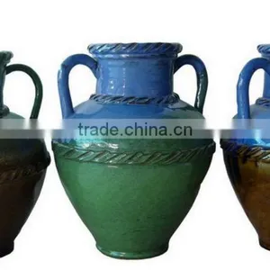 Handle Pottery Big Jar and Vase for Gardening thumbnail-1