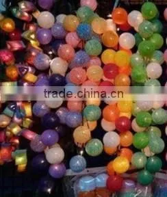 String Light Cotton Ball Hanging Lantern Patio Garland thumbnail-1