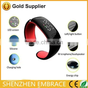2015 Hot Sale Smart Design OLED Bluetooth 4.0 Bracelet Watch With Call ID Display/Answer L12S thumbnail-1
