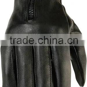 A Zip Is Design Ladies Leather Made Motorcycle Motorbike Gloves thumbnail-1