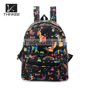 China Suppliers Wholesale Custom Deer Design 3D Print Backpacks thumbnail-1