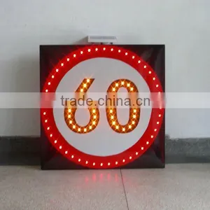 RSG Reflective Solar Traffic Sign / Aluminum Board Led Reflective Sign thumbnail-1