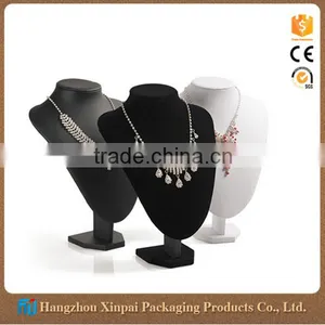 Fashion Black Velvet Jewelry Display Neck Stands thumbnail-1