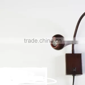 Flexible Gooseneck Sconce Wall Mounted LED Light Bronze Finish thumbnail-4