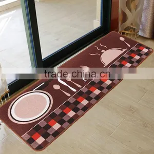 The New Design Coffee Cooking Theme Loop Pile Polyester Printing Kitchen Door Floor Mat Rug Carpet thumbnail-1