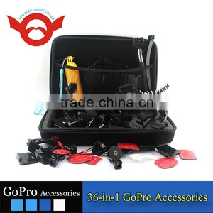 Family Kit 36 in 1 Accessories for Gopro Go Pro Accessories Set Outdoor Equipment for Surfing Selfie Car Mount Tripod thumbnail-5