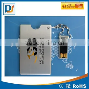 Aluminum Name Card Usb Flash Pendrive 4gb With Waterproof Chipset Best Quality thumbnail-3