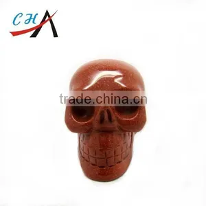 Amazing Huge 6.3" Red Crazy Lace Agate Carved Crystal Skull, Realistic thumbnail-2