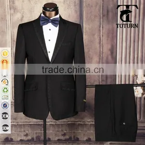 2016 New Product Fashion Italian Style Wholesale Oem Manufacturer Formal Dress Gem Embroidery Men Wedding Suits Pictures thumbnail-1