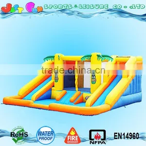 2 Lines Inflatable Water Slide for Kids With Big Pool Supplier's Choice thumbnail-3