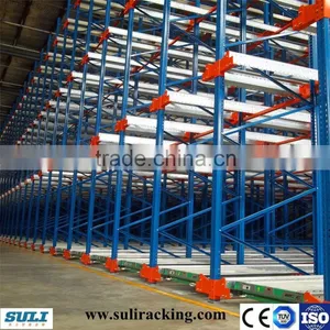 FIFO Radio Shuttle Racking Systems, Heavy Duty Upright Steel Pallet Shelf thumbnail-2