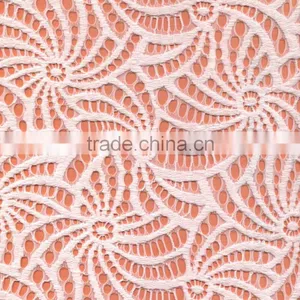 Hot Sale Fashion Embroidery Elegant Lace Fabric for Wedding Dress thumbnail-1