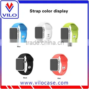 Fashion Green Silicone Watch Band for Apple Watch, Silicone Watch Strap Supplier's Choice thumbnail-2