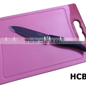 Antimicrobial Plastic Cut Board With Ceramic Knife Quality Choice thumbnail-1