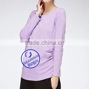 Outdoor Organic Cotton Viscose Maternity Tshirt for Pregnancy thumbnail-3