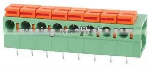 Spring Clamp Terminal Connector Block, Pitch 5.08mm, 7.62mm TB142R thumbnail-1