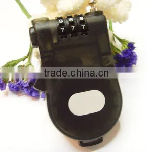High Security Colorful 3 Digits ABS Combination Cable Lock thumbnail-6