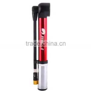 High Pressure Durable Aluminum JL9614 06 With Pressure Gauge Mini Bicycle Air Pump thumbnail-2