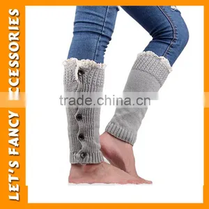 New Arrivals Baby Boutique Wholesale Cotton Infant Toddler Leg Warmers Colors Ruffle Leg Warmer in Stock PGLW-0024 thumbnail-4