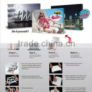 Perfect DIY Letter Size Plastic Frame With Special Tape,inkjet Canvas no Need Software and Make it Easy Only Use Hands 3 Minutes thumbnail-1